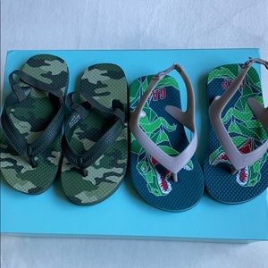 2 sling back flip flops. Size 8/9 Old Navy & GAP